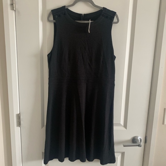 LOFT Plus Gray Dress Size 16 - Picture 1 of 9